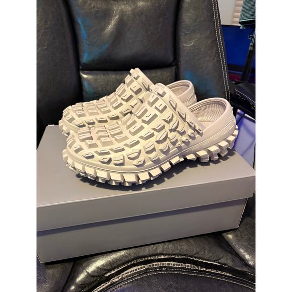 Balenciaga | Shoes | Balenciaga Defenderbouncer Clogs Gray Sz 43